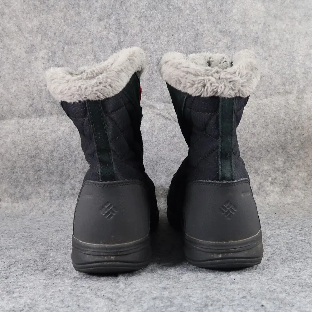 Columbia Shoes Kids 6 Boots Winter Snow Ice Maiden Leather Quilted Waterproof